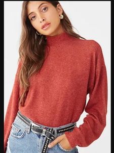 Forever 21 Burgandy knit top